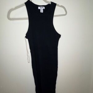 RSQ Black Ribbed Midi Dress